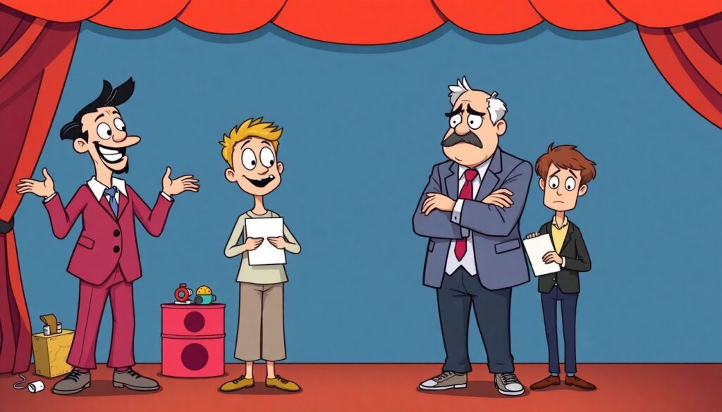 Архетипы персонажей: комедийные герои и их роль в балансе сюжета - иллюстрация