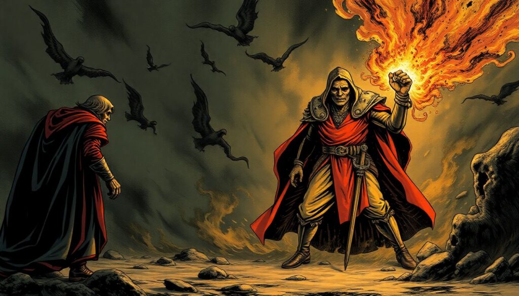 Архетипы персонажей: враги из прошлого и их влияние на сюжет - иллюстрация