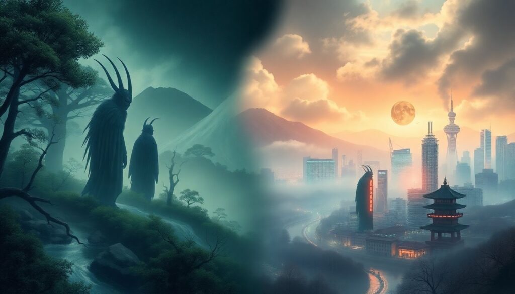 История жанров: влияние японской мифологии на сюжеты - иллюстрация