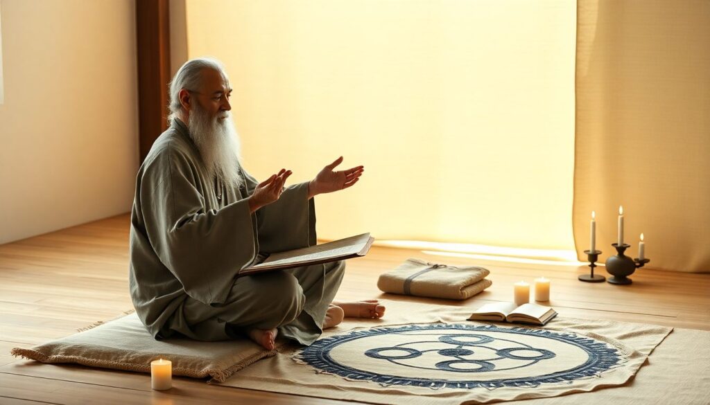 Архетипы персонажей: гуру и ученики в духовных историях - иллюстрация