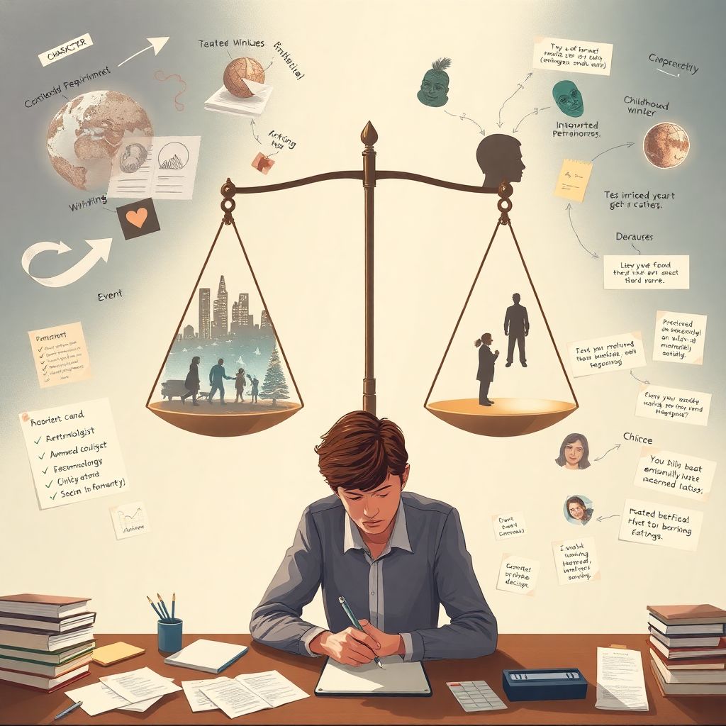 Как найти баланс между сюжетом и характером: советы для начинающих