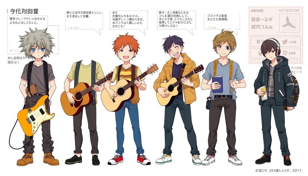 Архетипы персонажей: музыканты и исполнители в тайтлах - иллюстрация